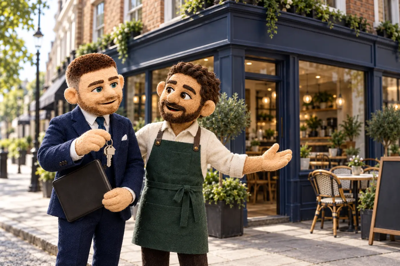 Felt illustration of Jack helping with property finance
